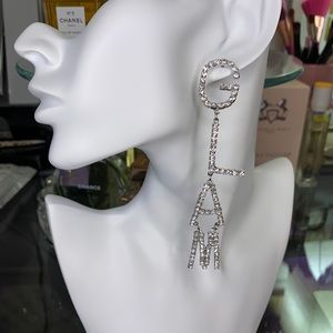 The “Naomi”- Dangle Rhinestone Glam Earrings